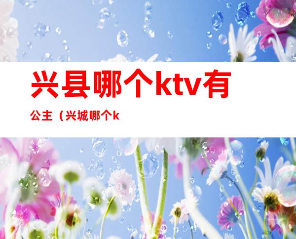 兴县哪个ktv有公主(兴城哪个ktv公主好看)