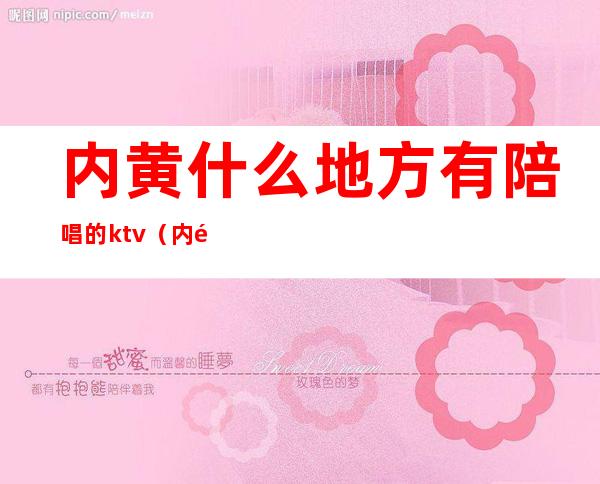 内黄什么地方有陪唱的ktv(内黄有酒吧吗?)