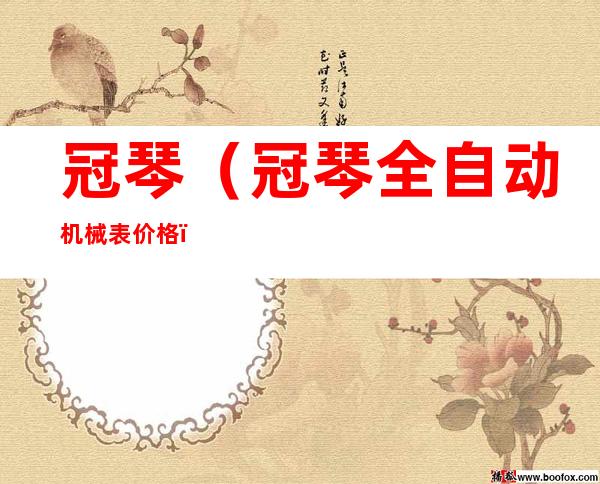 冠琴（冠琴全自动机械表价格）