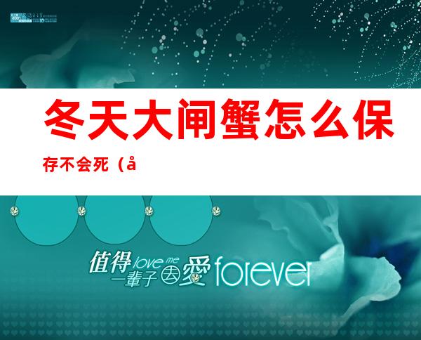 冬天大闸蟹怎么保存不会死(冬季大闸蟹怎么保鲜存活)