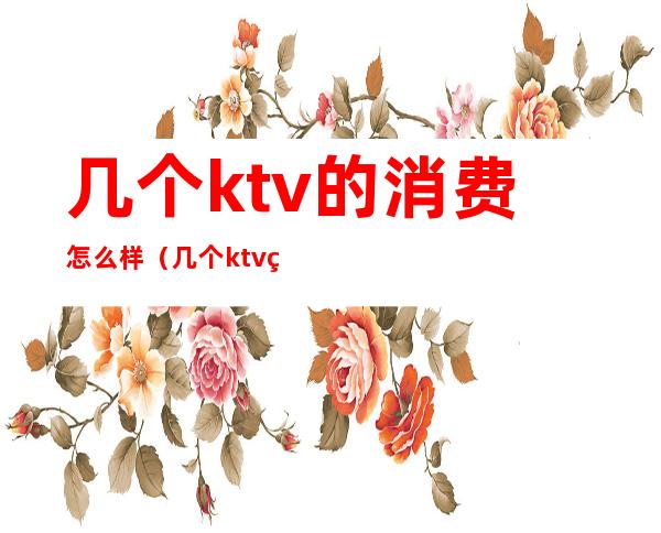 几个ktv的消费怎么样（几个ktv的消费怎么样）
