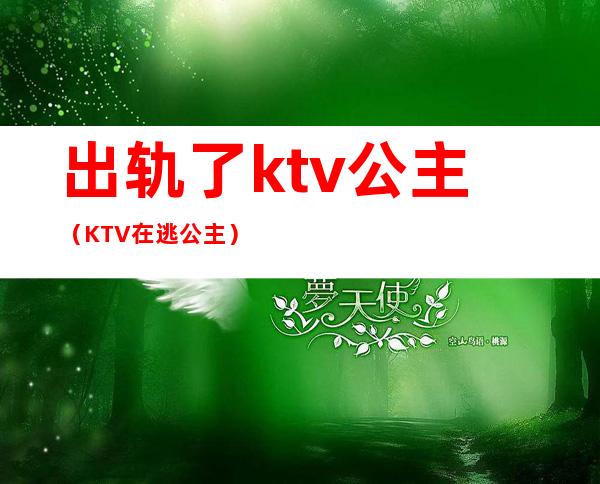出轨了ktv公主(KTV在逃公主)