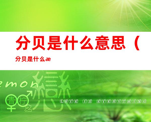 分贝是什么意思（分贝是什么意思解释）