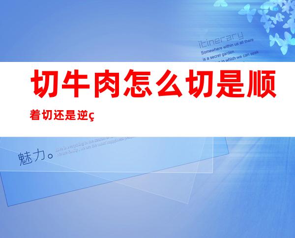 切牛肉怎么切是顺着切还是逆着切(为什么切牛肉要逆着切)