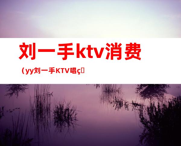 刘一手ktv消费(yy刘一手KTV唱的什么歌)
