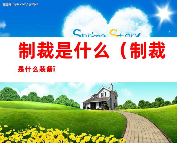 制裁是什么(制裁是什么装备)