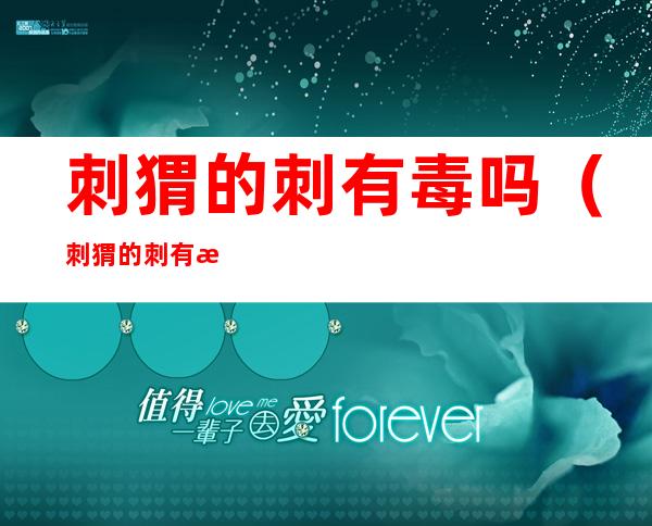 刺猬的刺有毒吗(刺猬的刺有毒吗图片)