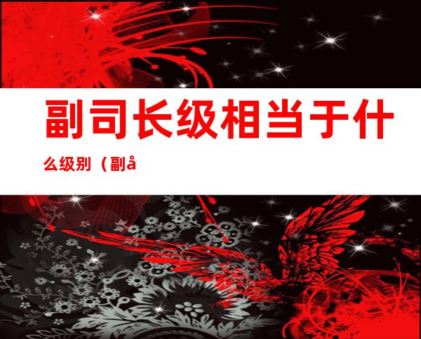 副司长级相当于什么级别(副司长级相当于什么级别的干部)