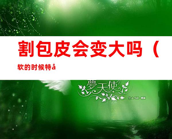 割包皮会变大吗(软的时候特别小割包皮会变大吗)