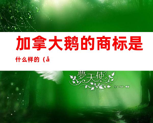 加拿大鹅的商标是什么样的(加拿大鹅商标含义)