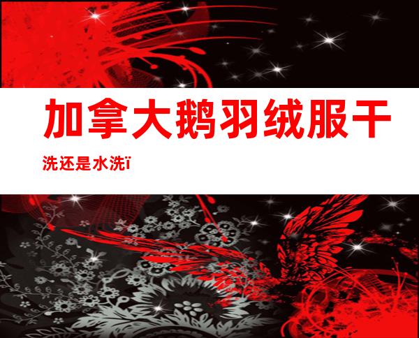 加拿大鹅羽绒服干洗还是水洗(加拿大鹅羽绒服水洗标)