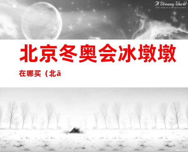 北京冬奥会冰墩墩在哪买(北京2022年冬奥会冰墩墩)