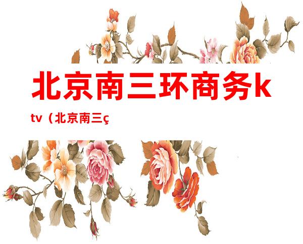 北京南三环商务ktv(北京南三环写字楼)