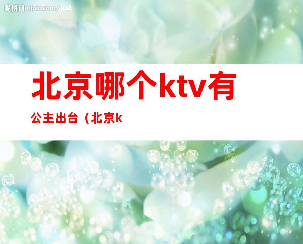 北京哪个ktv有公主出台(北京ktv叫公主多少钱)