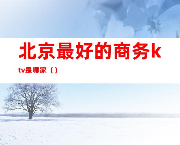 北京最好的商务ktv是哪家()