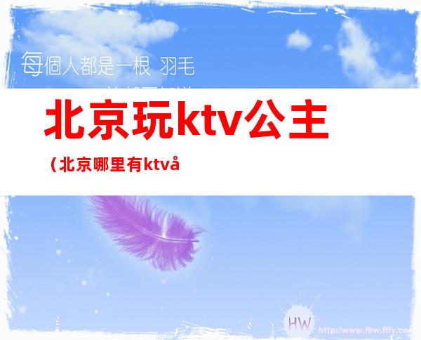 北京玩ktv公主(北京哪里有ktv公主)