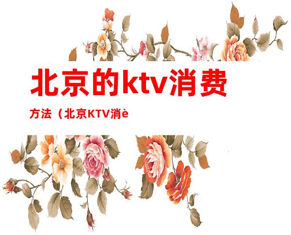 北京的ktv消费方法（北京KTV消费）