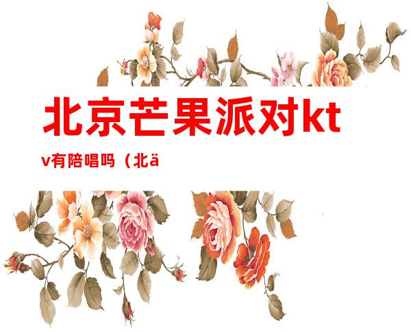 北京芒果派对ktv有陪唱吗(北京芒果派对ktv怎么样)