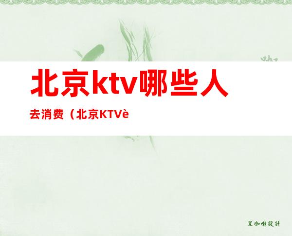 北京ktv哪些人去消费(北京KTV营业吗)