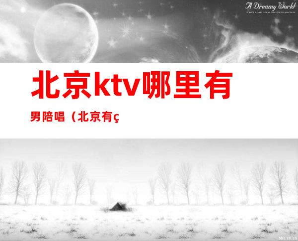 北京ktv哪里有男陪唱(北京有男孩陪唱的KTV吗)