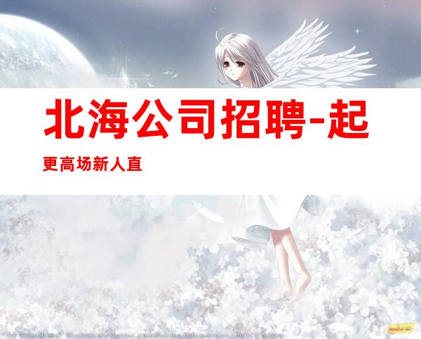 北海公司招聘-起更高场新人直推上班