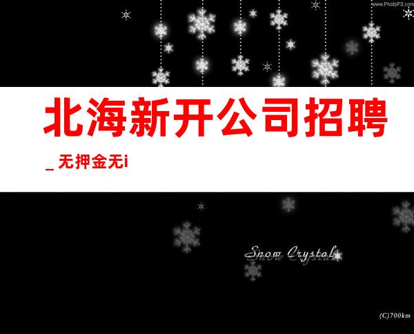 北海新开公司招聘_无押金无ic卡薪资起步