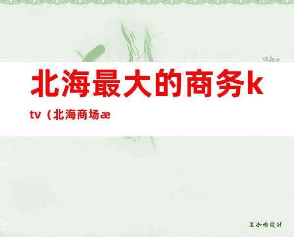 北海最大的商务ktv(北海商场最高端是哪个)