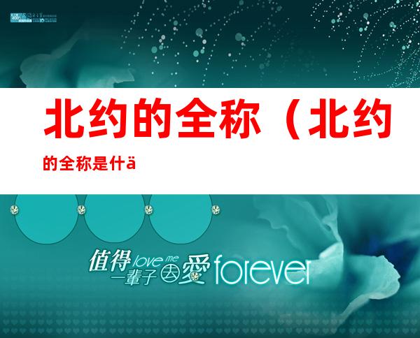 北约的全称(北约的全称是什么意思)