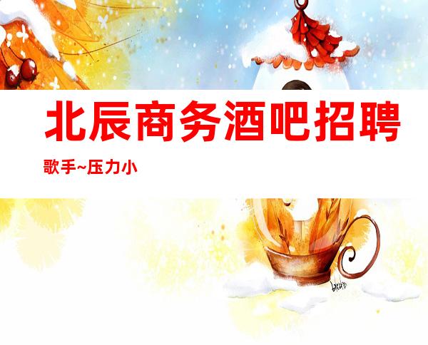 北辰商务酒吧招聘歌手~压力小~上班轻松