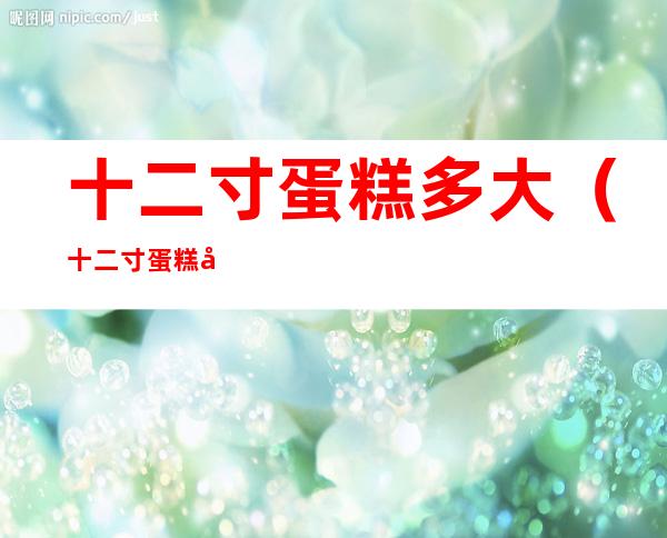 十二寸蛋糕多大(十二寸蛋糕多大多少钱)