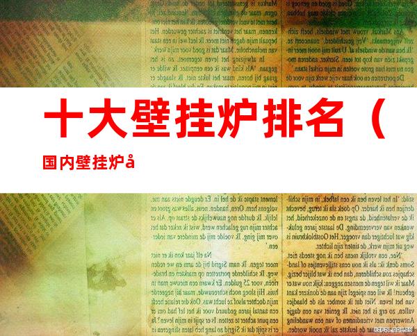 十大壁挂炉排名(国内壁挂炉十大排名第一)