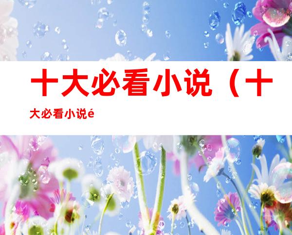 十大必看小说(十大必看小说都市小说)