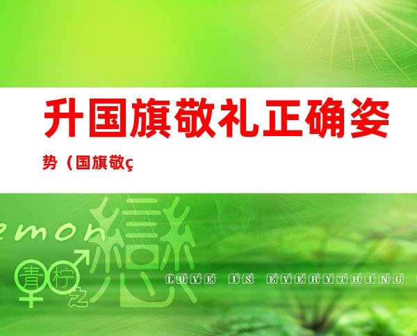 升国旗敬礼正确姿势(国旗敬礼的正确姿势)