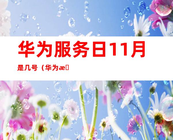 华为服务日11月是几号(华为服务日12月是几号)