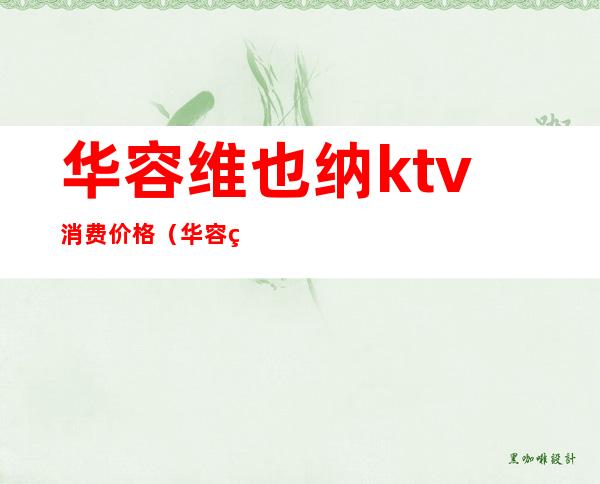 华容维也纳ktv消费价格(华容维也纳ktv消费价格多少)