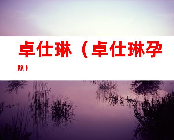 卓仕琳(卓仕琳孕照)