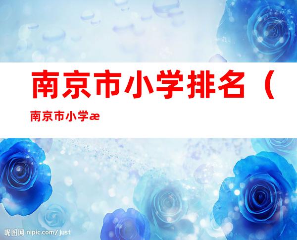 南京市小学排名（南京市小学排名榜）
