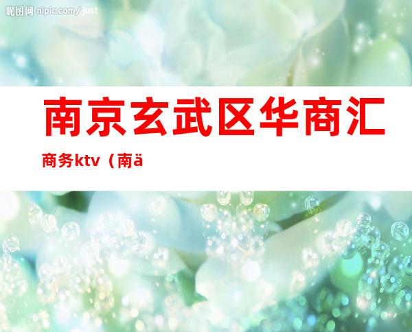 南京玄武区华商汇商务ktv(南京玄武区汇金大厦)