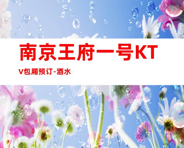 南京王府一号KTV包厢预订-酒水价格-商务接待场所！