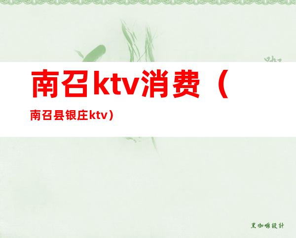 南召ktv消费（南召县银庄ktv）