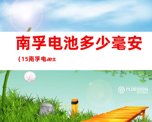 南孚电池多少毫安(1.5南孚电池多少毫安)