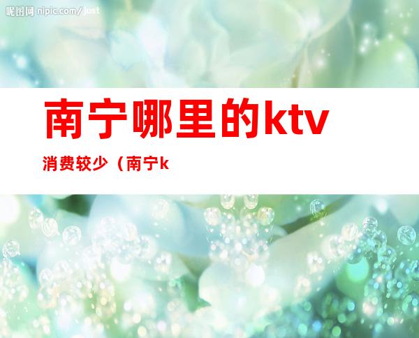 南宁哪里的ktv消费较少(南宁ktv哪里便宜又好)