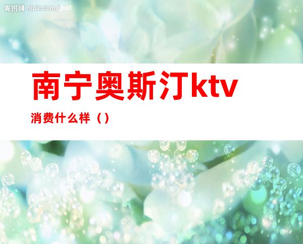 南宁奥斯汀ktv消费什么样()