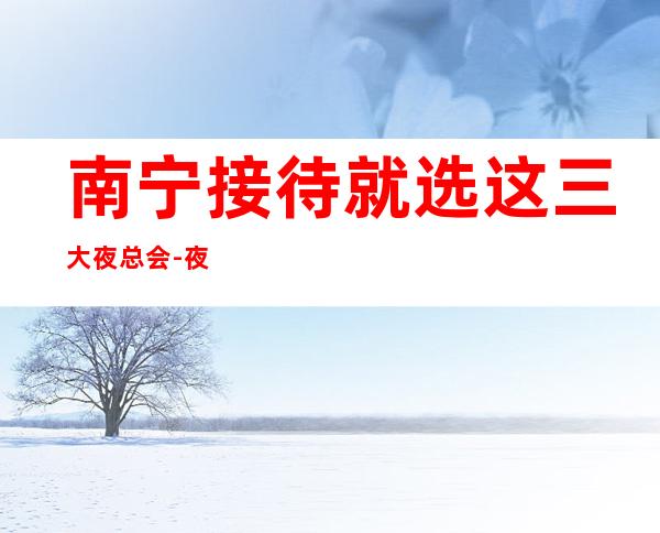 南宁接待就选这三大夜总会-夜总会预订信息 – 南宁邕宁商务KTV