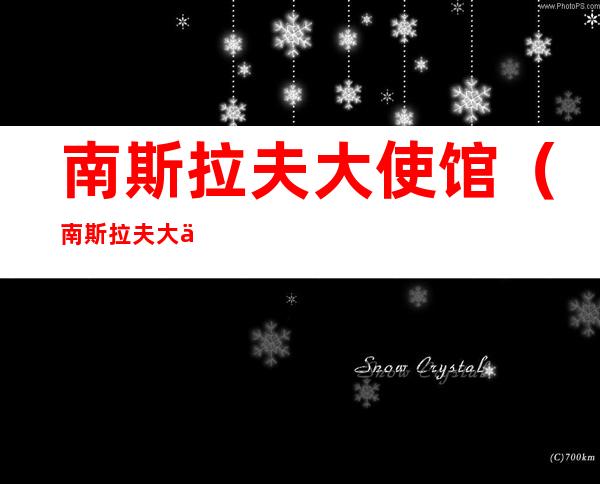 南斯拉夫大使馆(南斯拉夫大使馆事件始末)