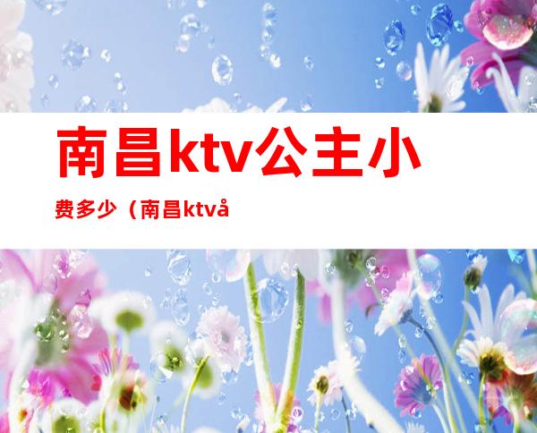 南昌ktv公主小费多少(南昌ktv小费一般给多少)