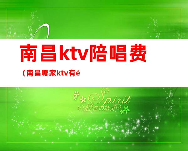 南昌ktv陪唱费（南昌哪家ktv有陪酒）