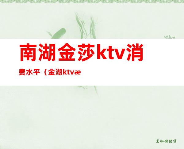 南湖金莎ktv消费水平(金湖ktv怎么消费)