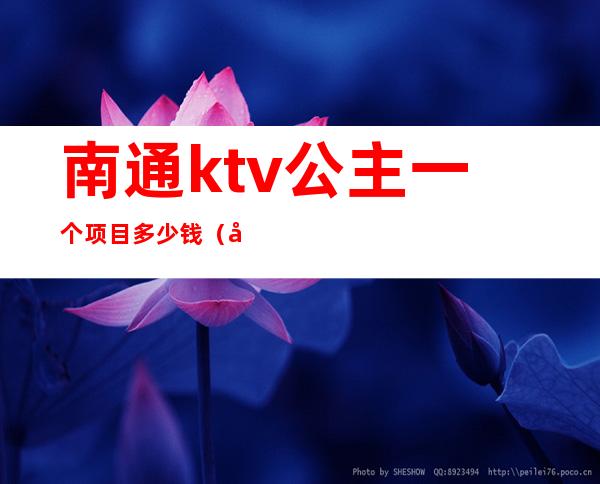 南通ktv公主一个项目多少钱(南通哪家ktv公主漂亮)