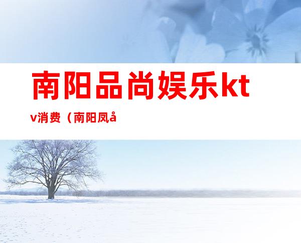 南阳品尚娱乐ktv消费(南阳凤凰娱乐ktv)